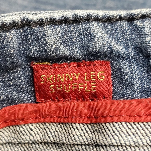 Sasson Womens Jeans Size 16 Skinny Leg Shuffle Last Dance Wash Vintage 36x33 - Picture 6 of 8